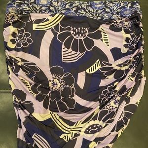 Free People She’s Something Else Plum Combo skirt